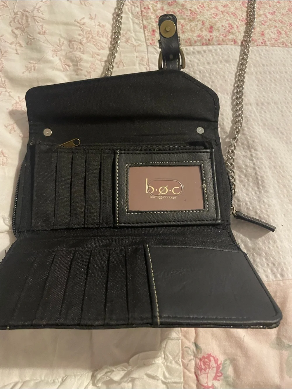 Born Concepts wallet on a chain